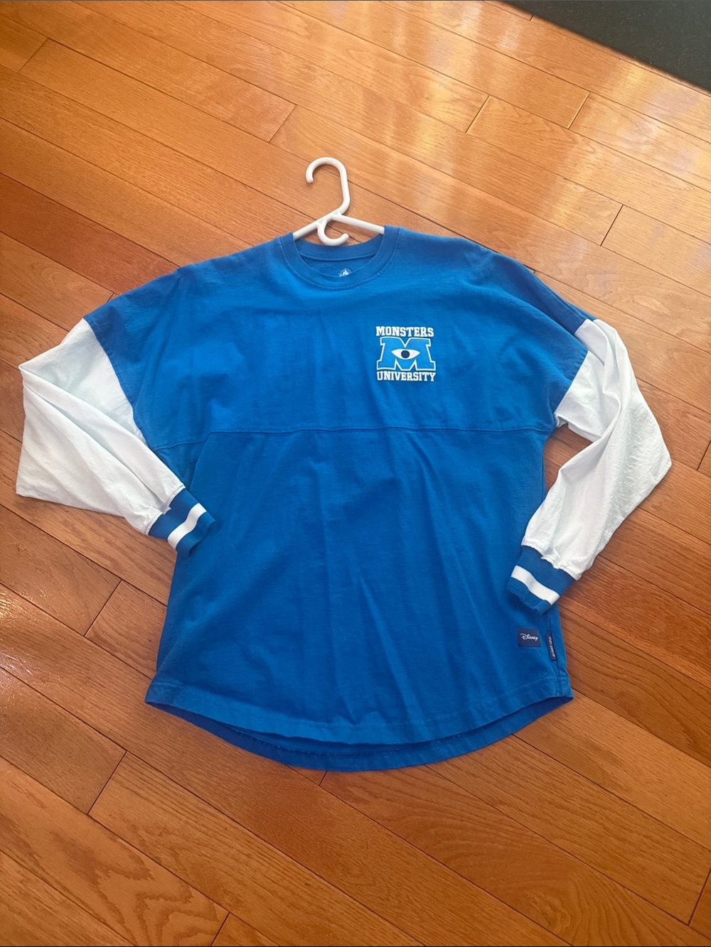 Disney Blue and White Monsters University Long Sleeve Layered-Style Tee